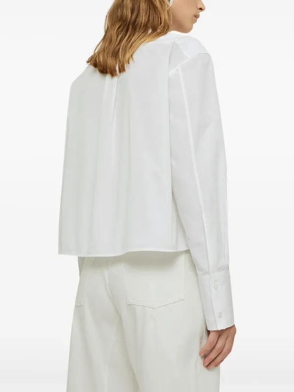 JIL SANDER バンドカラーシャツ ホワイト　37 Jil Sander バンドカラー シャツ