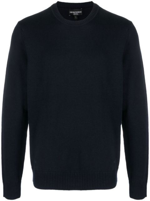 Emporio Armani crew-neck wool jumper Men