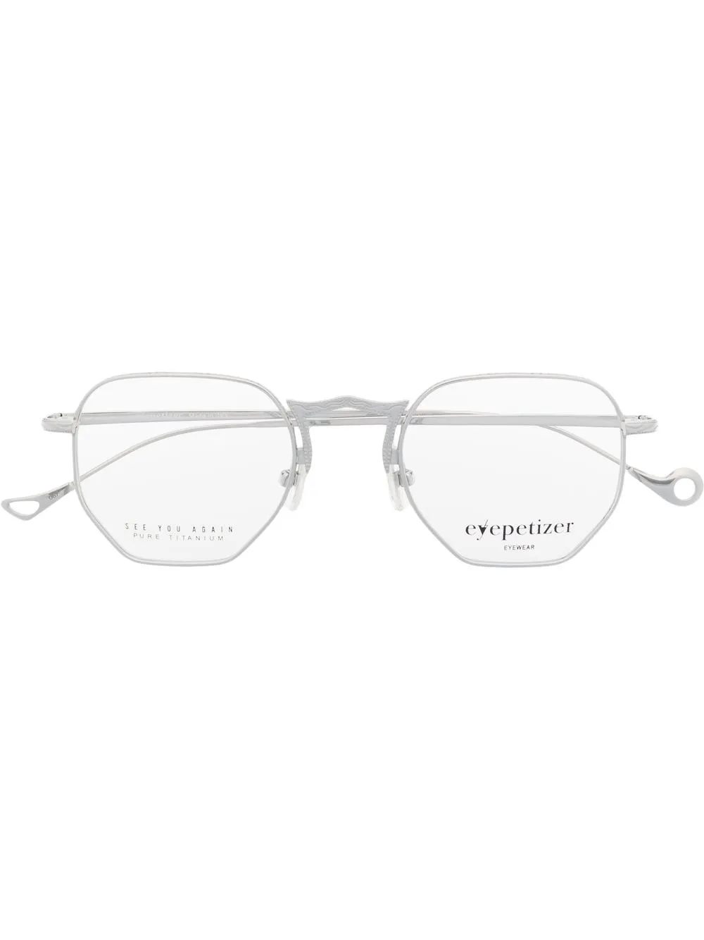 

Eyepetizer Crono geometric-frame optical glasses - Silver