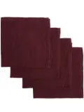 Once Milano linen napkin set (set of four) - Red