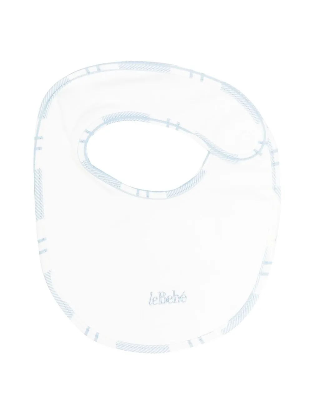 

Le Bebé Enfant embroidered-logo cotton bib - White