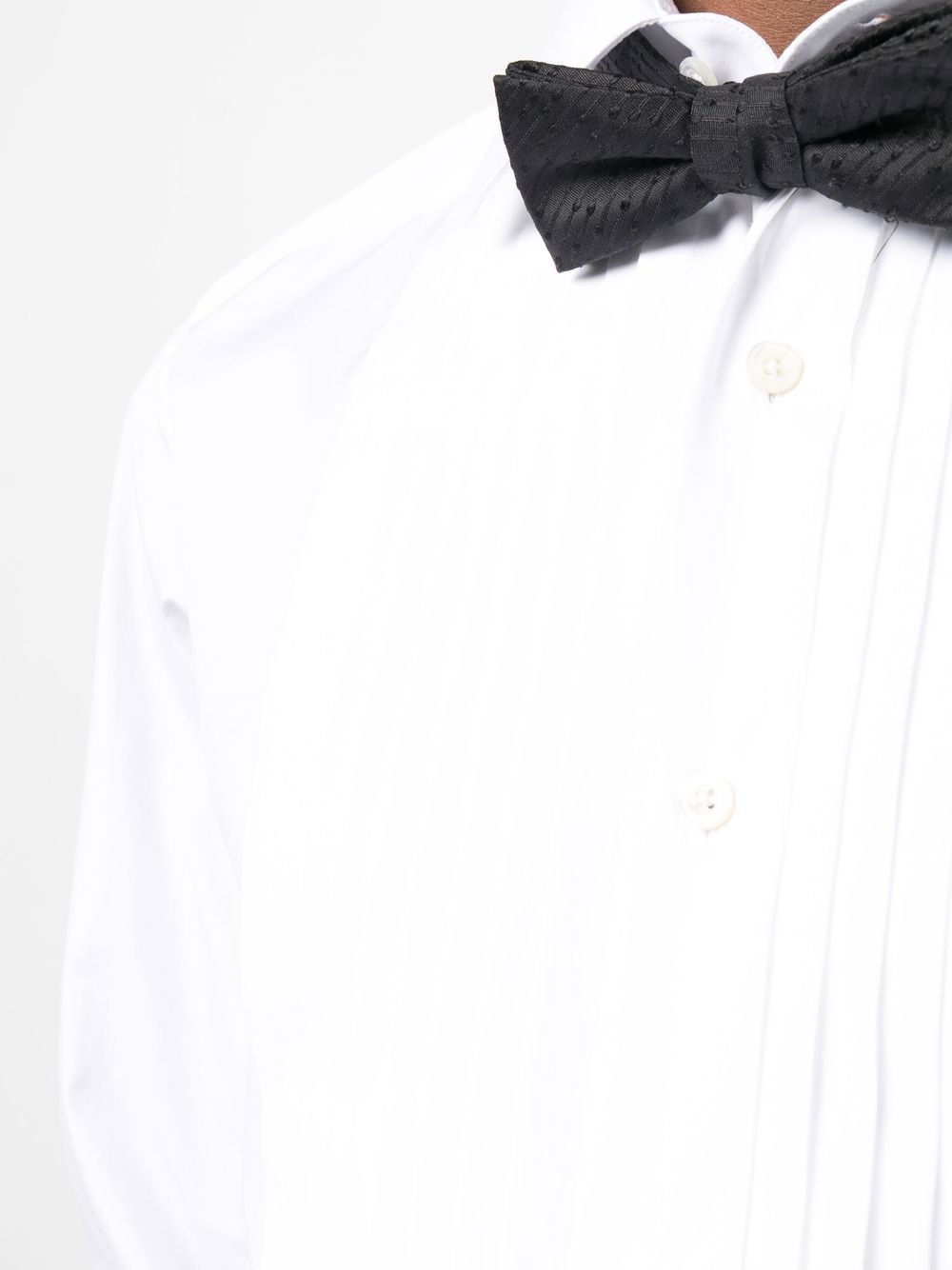 Shop Tom Ford Pleat-detail Cotton Shirt In Weiss