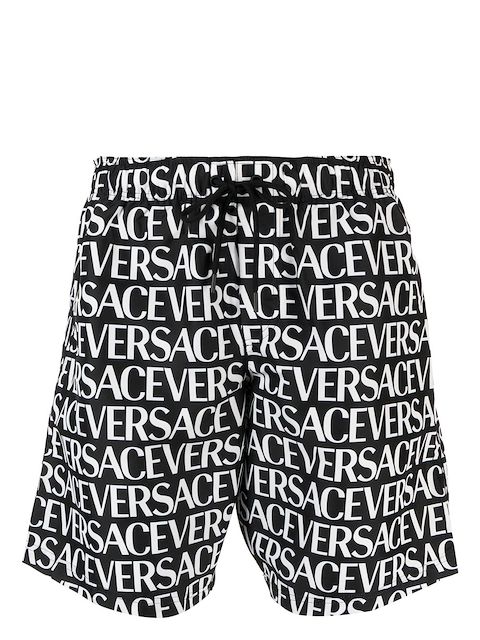 Versace logo-print swim shorts