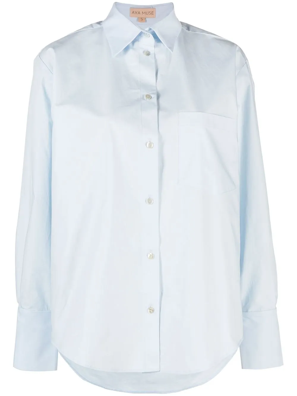 AYA MUSE COTTON BUTTON-UP SHIRT