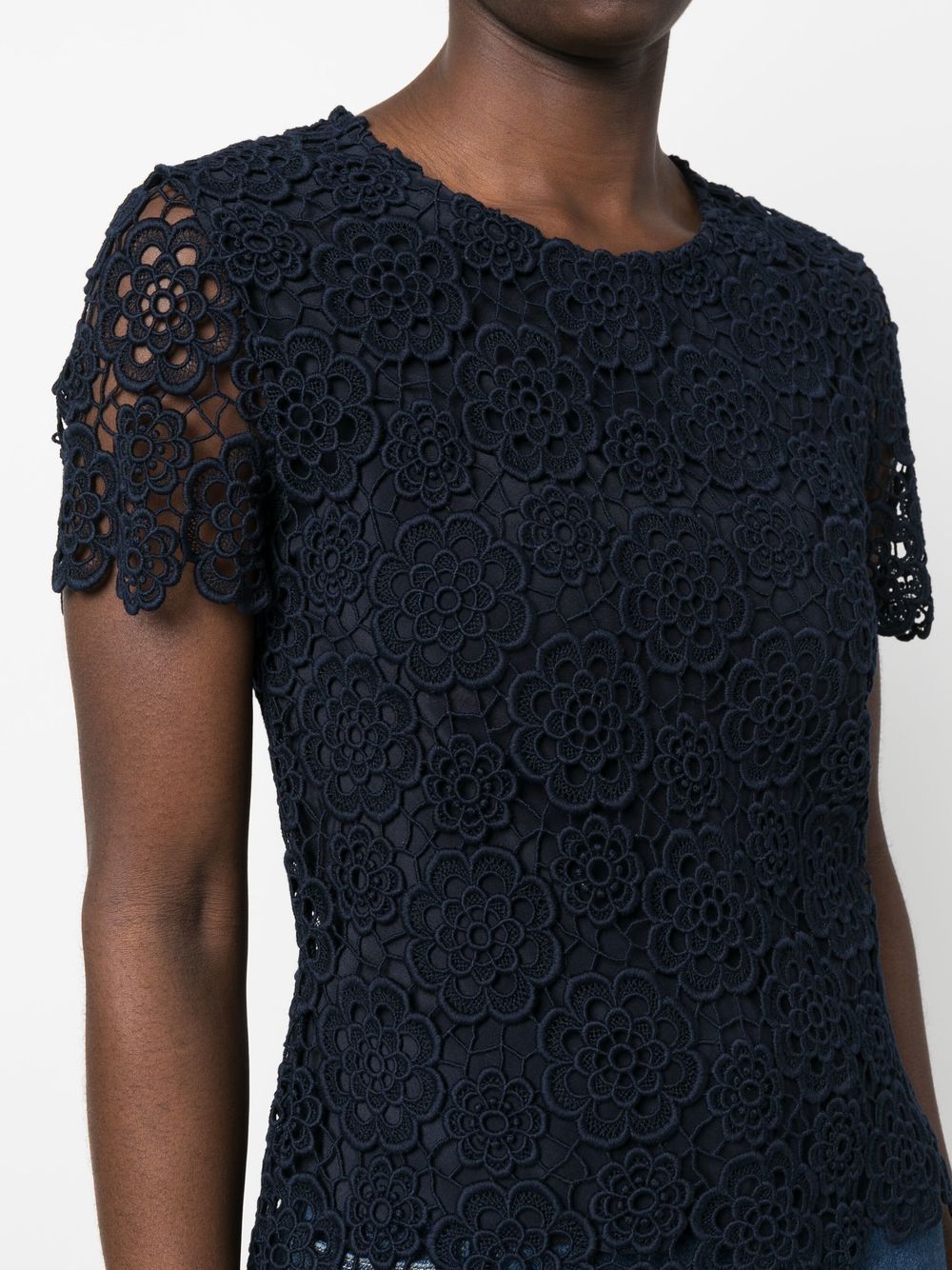 Christian Dior 2010 lace round-neck top Women