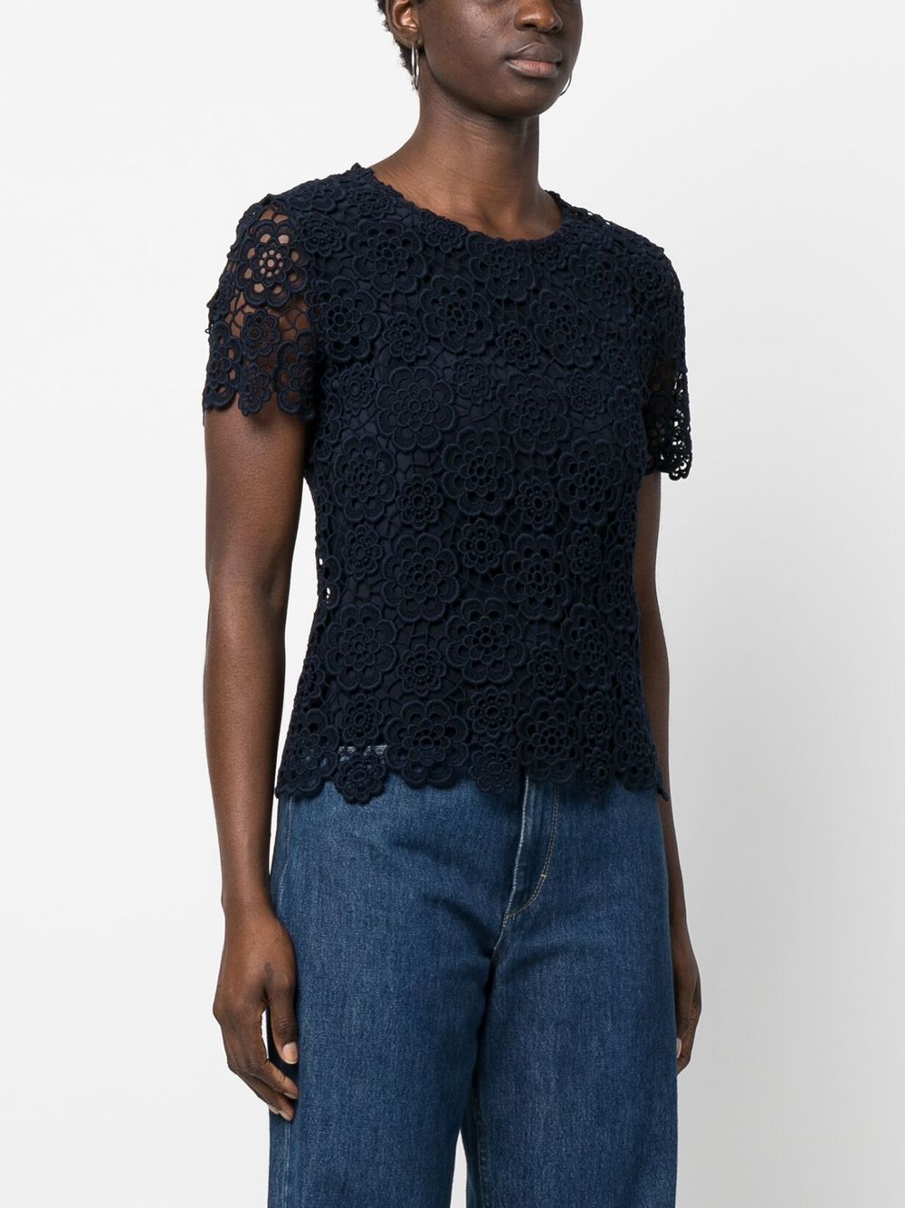 Christian Dior 2010 lace round-neck top Women