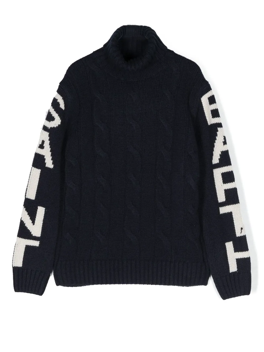 

MC2 Saint Barth Kids suéter tejido en intarsia con cuello vuelto - Azul
