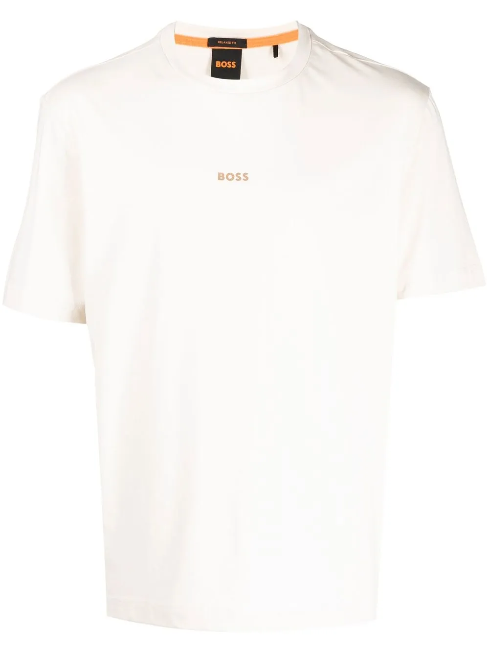 

BOSS playera con logo estampado - Marrón