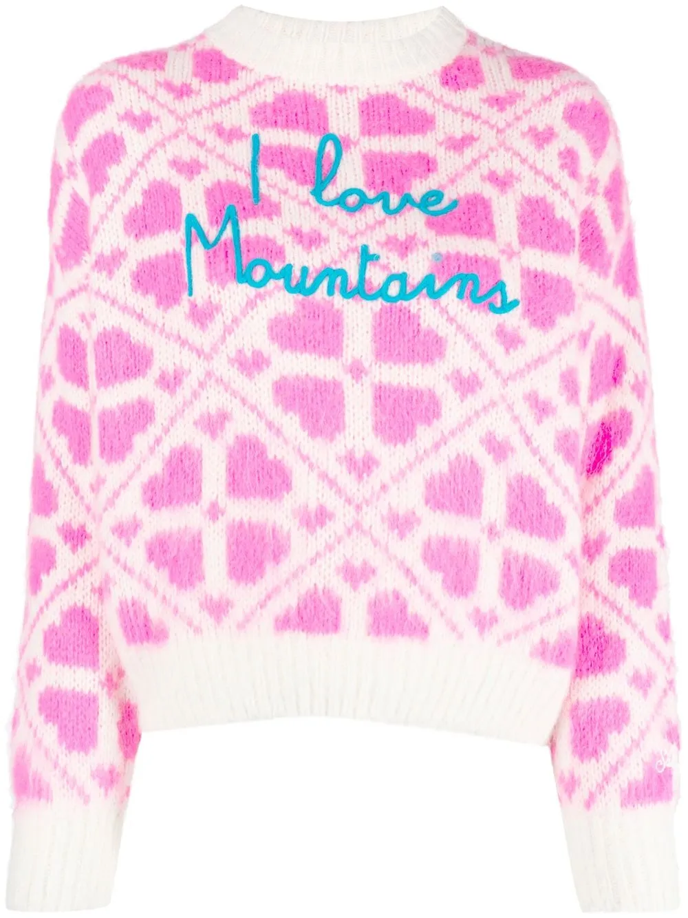 

MC2 Saint Barth Danya jacquard-pattern jumper - White