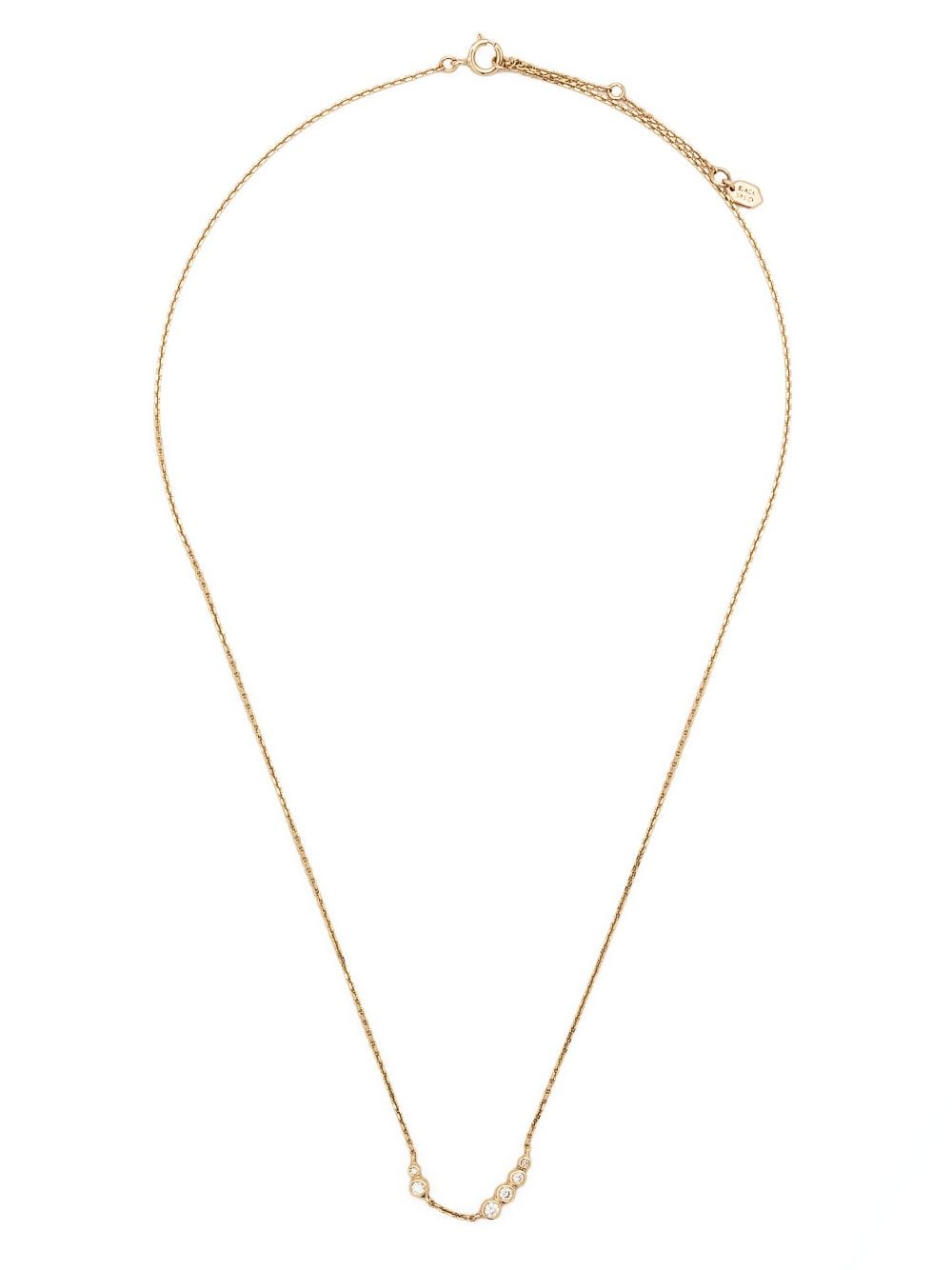 14kt yellow gold Mae diamond necklace