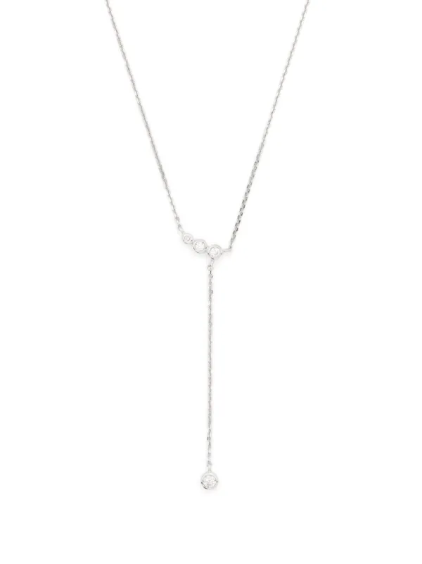 Maria Black 14kt White Gold Grace Diamond Necklace Silver FARFETCH AE