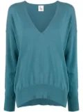 PAULA V-neck cashmere jumper - Blue