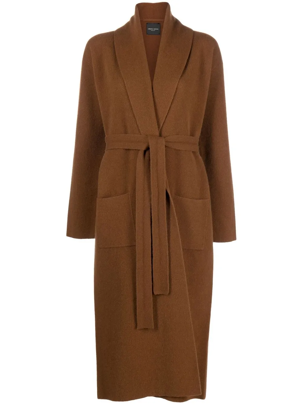 

Roberto Collina belted oversized coat - Brown