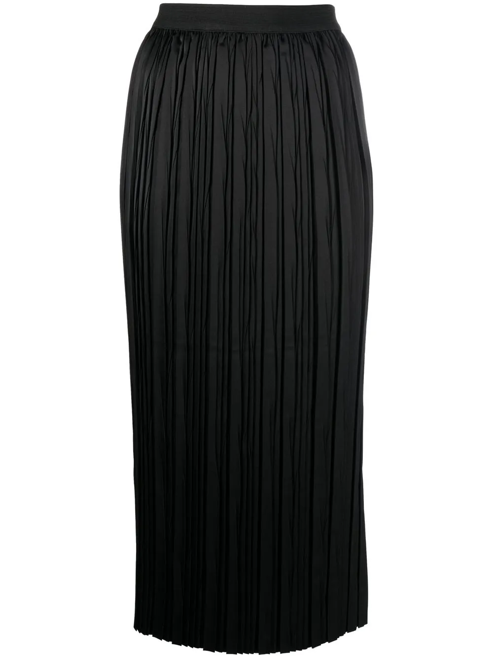 

Roberto Collina pleated midi-skirt - Black