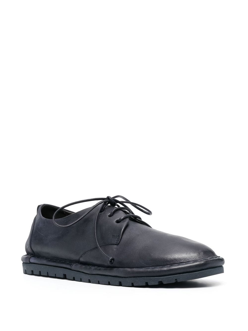 Shop Marsèll Lace-up Leather Oxford Shoes In Blue
