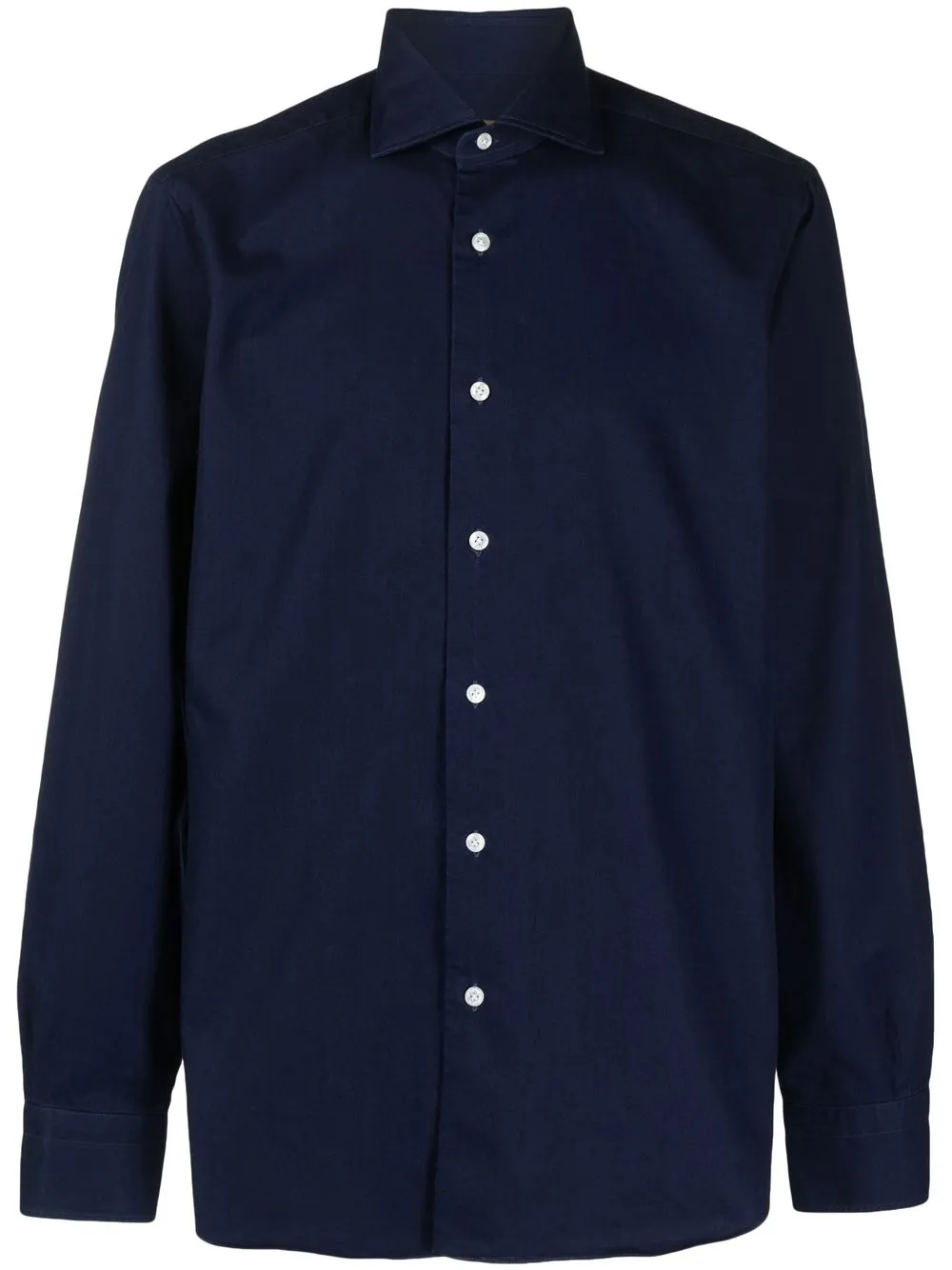 

Barba spread-collar long-sleeve shirt - Blue