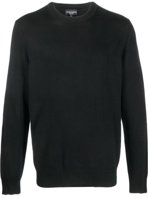 Emporio Armani crew-neck wool jumper Men