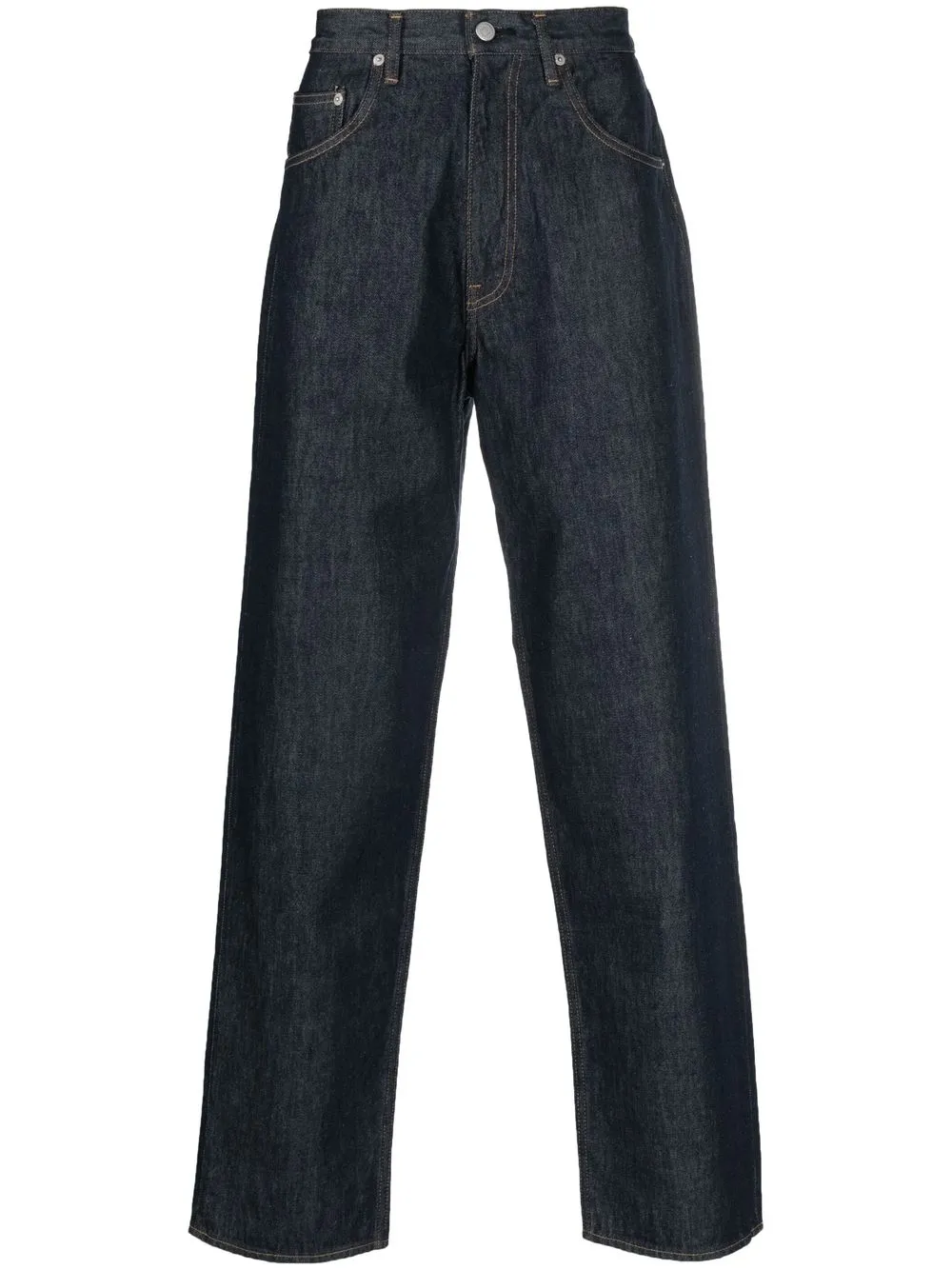 straight-leg cut jeans