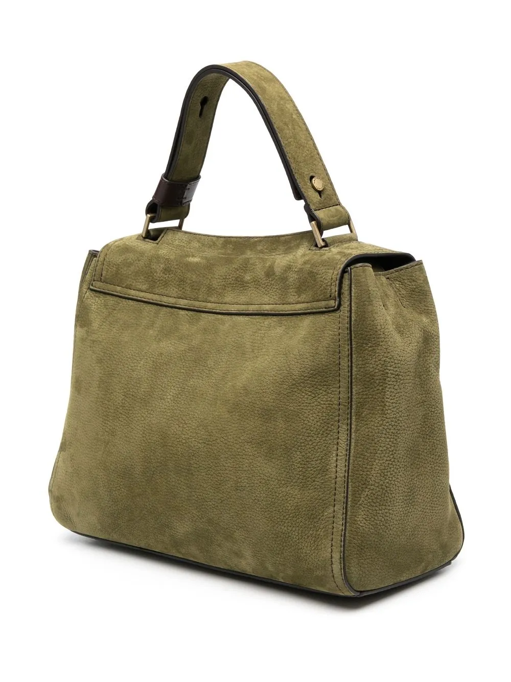 Orciani Shopper met logodetail - Groen