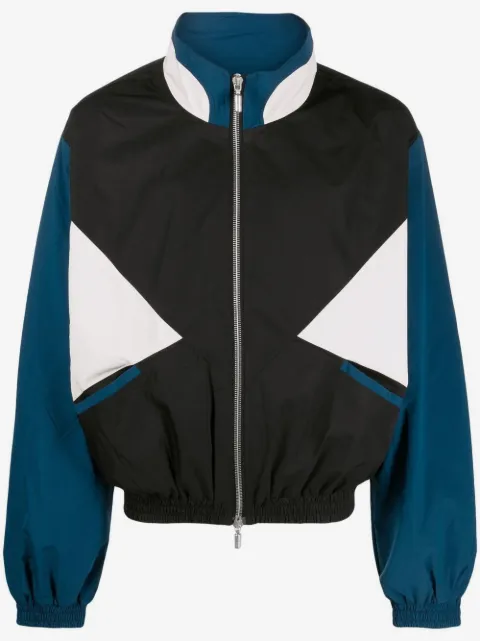 RHUDE colour-block zip-up sports jacket 