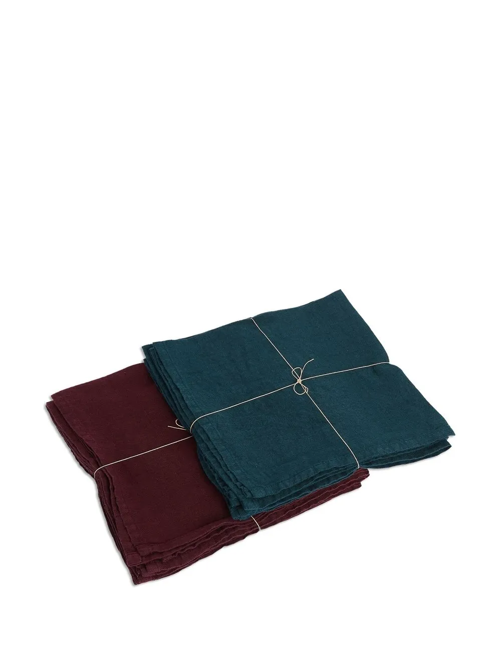Once Milano Linen Napkin Set (set Of Four) In Blau