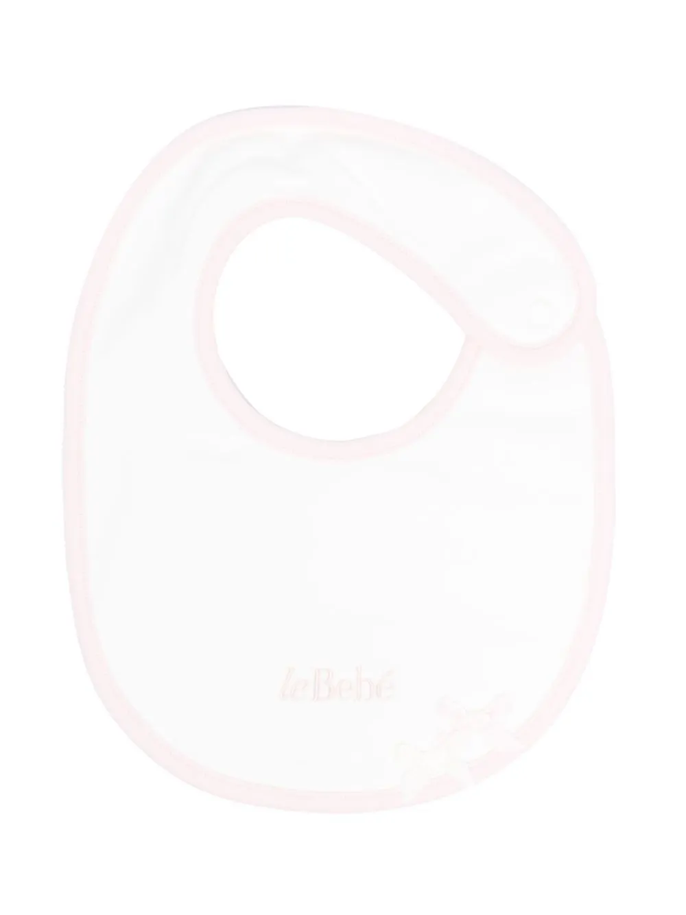 

Le Bebé Enfant embroidered-logo cotton bib - White