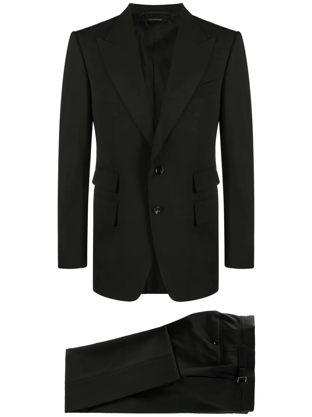 Tom Ford Shelton Bi-stretch Single-breasted Suit In Black