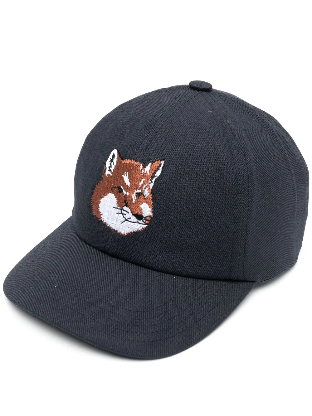 

Maison Kitsuné embroidered-motif cap - Blue