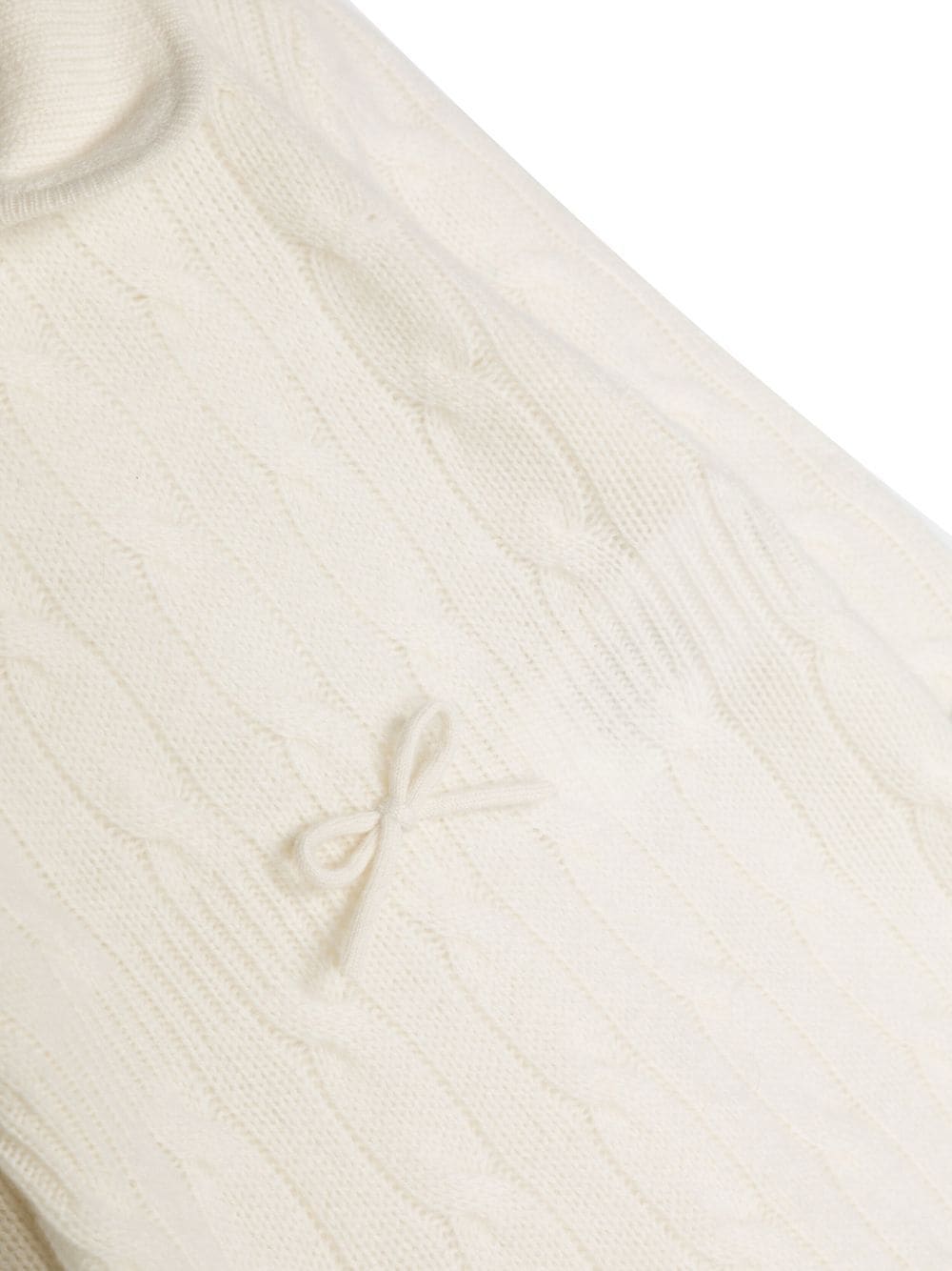 Shop Ralph Lauren Knitted Cashmere Babygrow In White