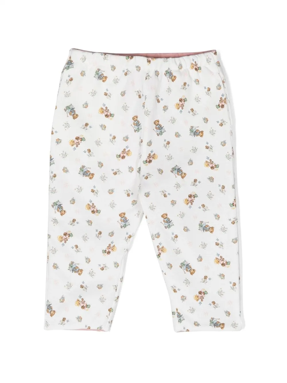 

Ralph Lauren Kids pants con motivo Teddy Bear - Blanco