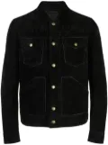 TOM FORD four-pocket suede western jacket - Black