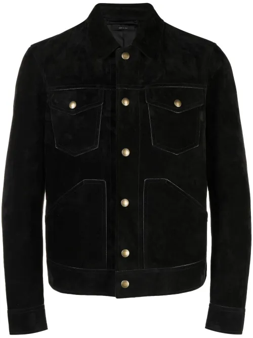 Veste d'inspiration western en daim - TOM FORD - Modalova