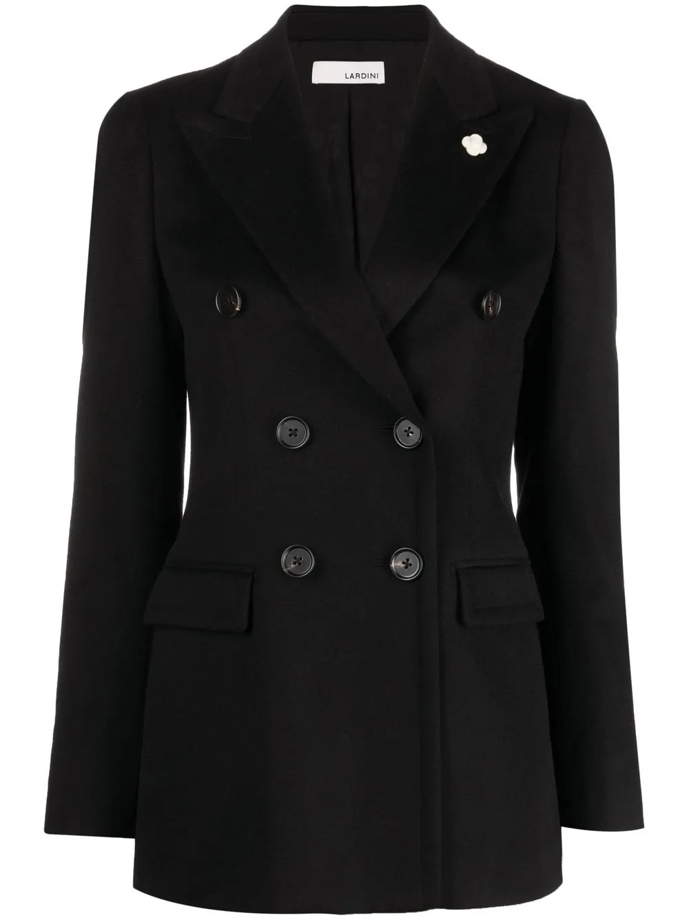 

Lardini double-breasted peak-lapel blazer - Black