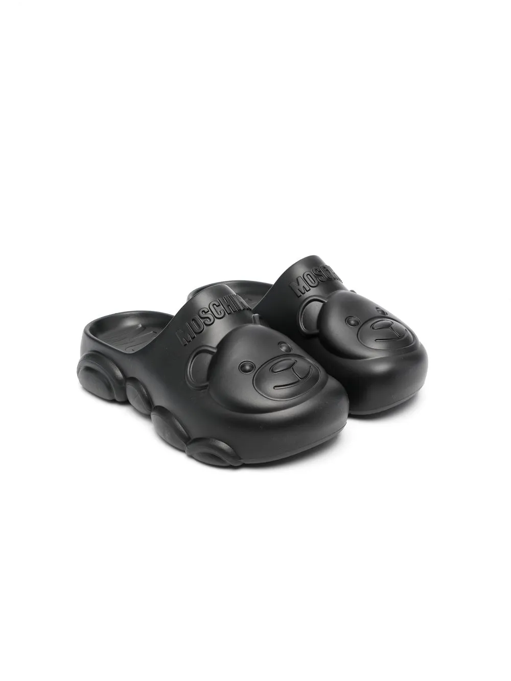 

Moschino Kids Teddy Bear motif sandals - Black