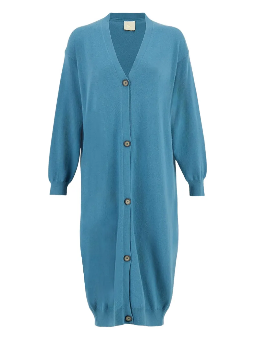 Paula Button-front Cashmere Cardigan In Blue