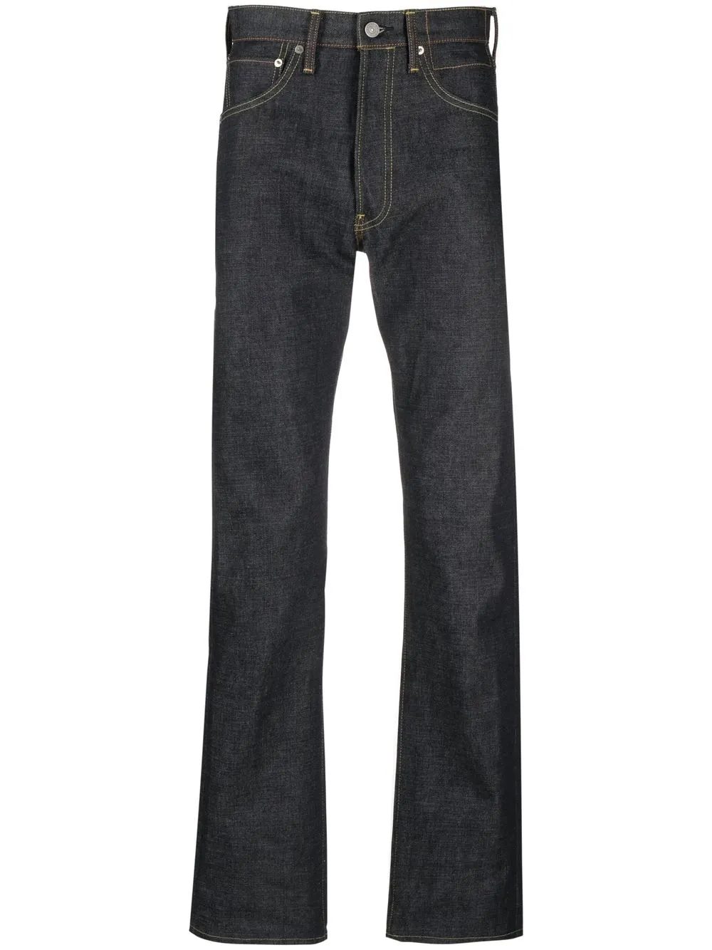 

visvim high-waisted straight-leg jeans - Blue
