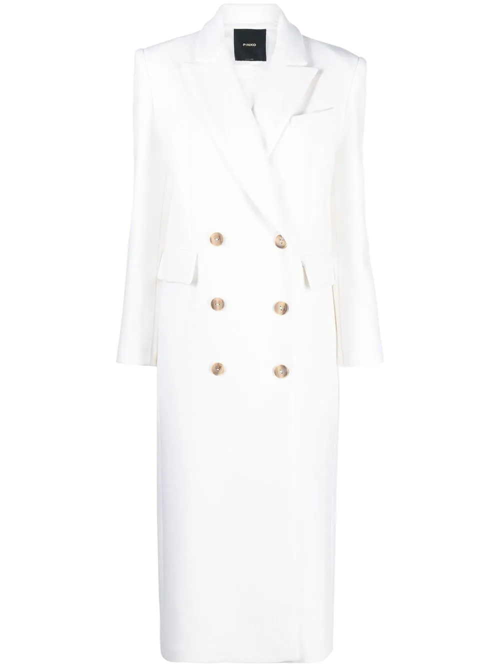 

PINKO double-breasted coat - White