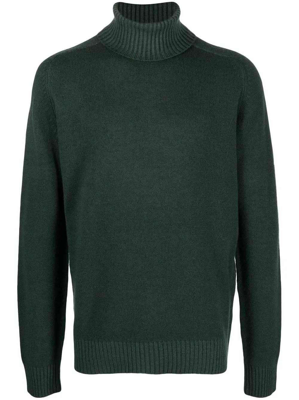 

Paltò roll-neck merino wool-cashmere blend jumper - Green