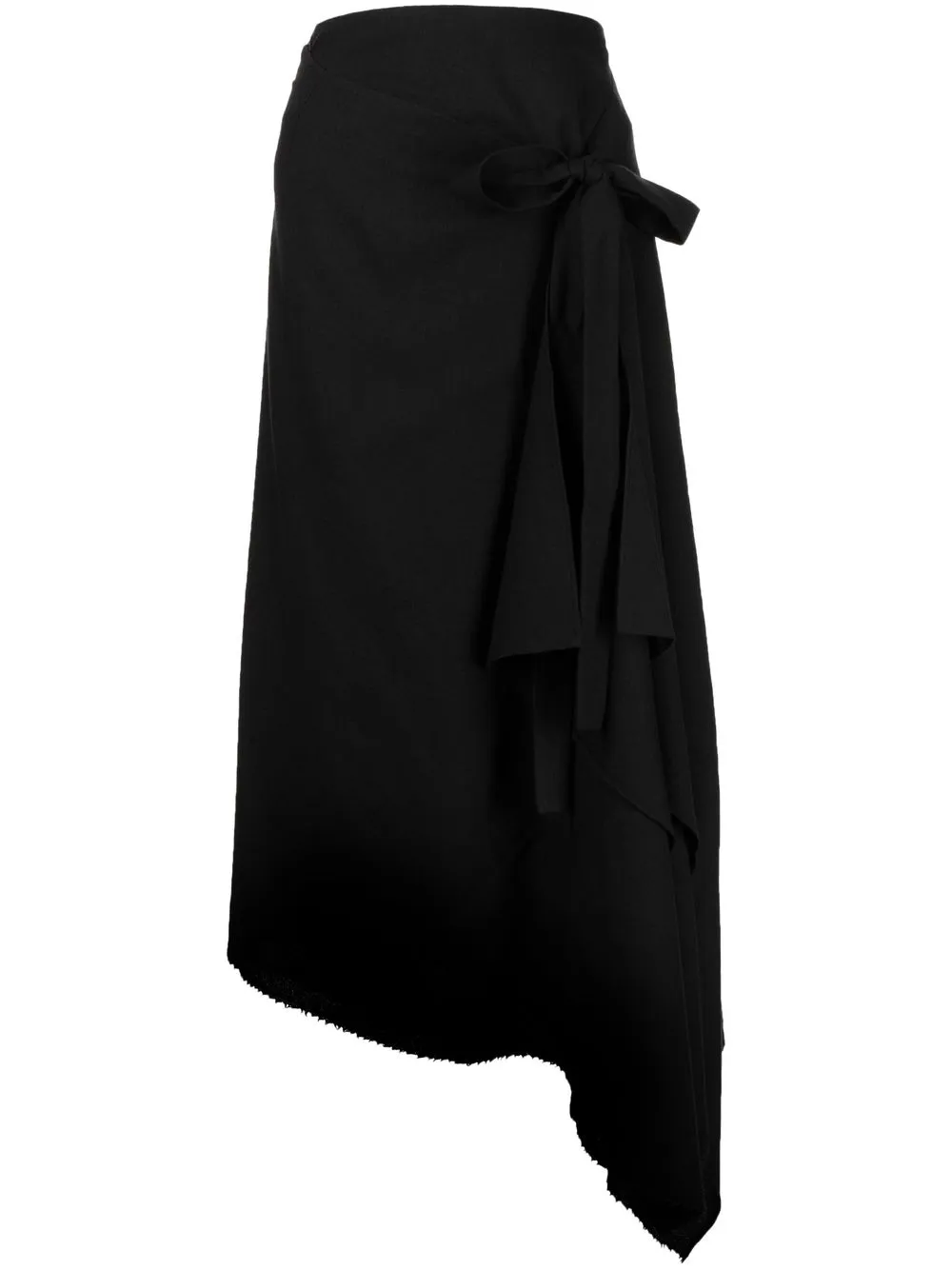 

Forme D'expression tie-detail midi skirt - Black