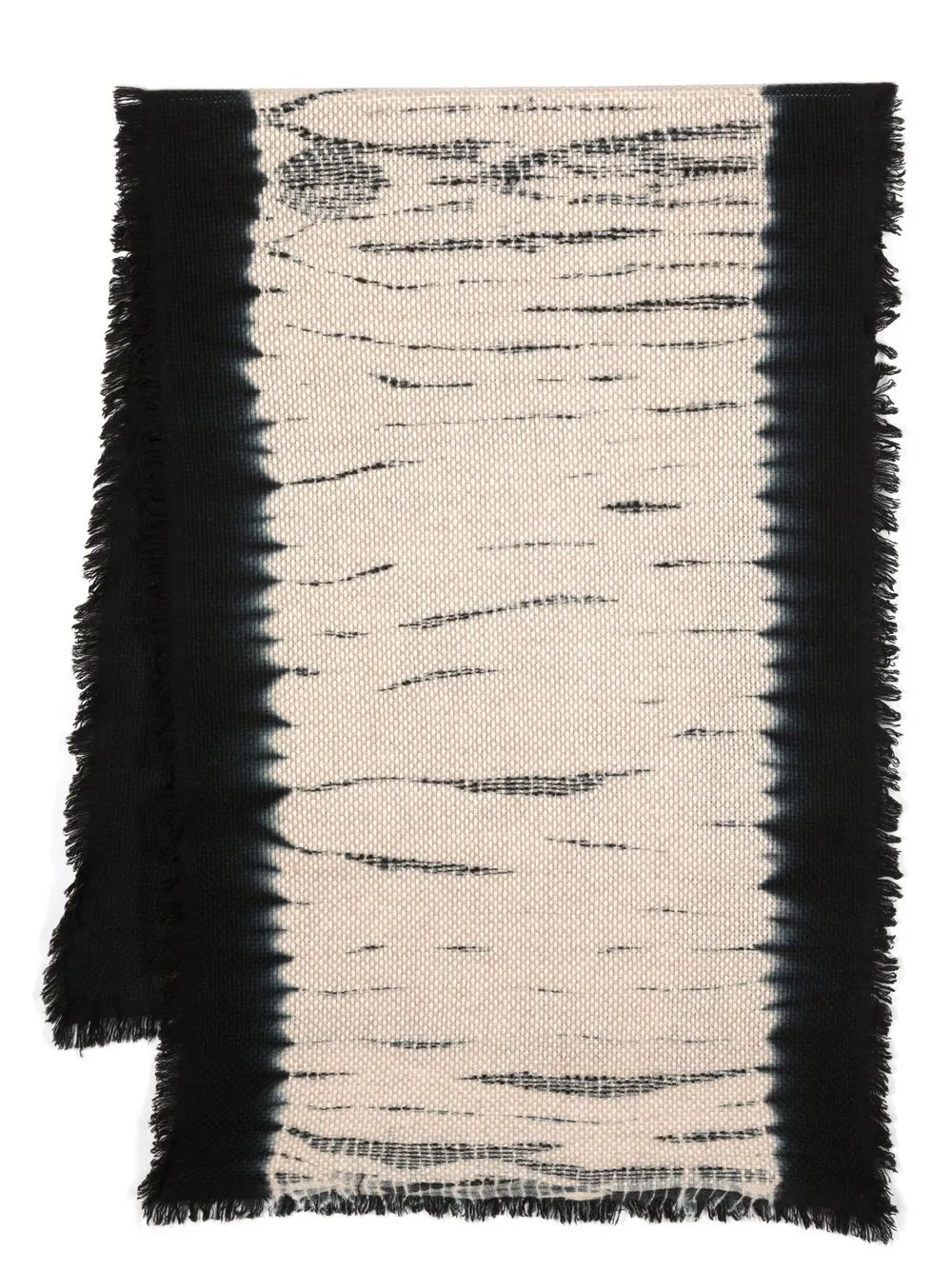 

Suzusan fringed cashmere shawl - Black