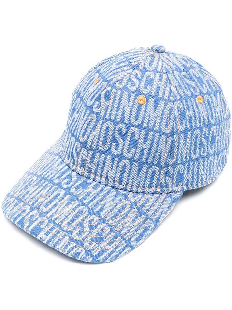 Moschino gorra con logo estampado