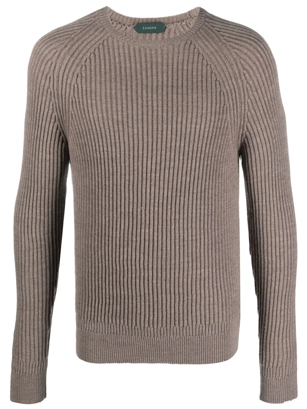 

Zanone ribbed wool jumper - Brown