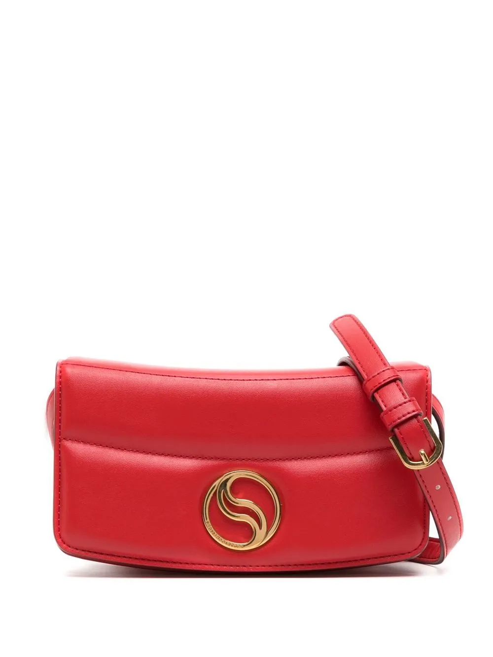 

Stella McCartney logo plaque crossbody bag - Red