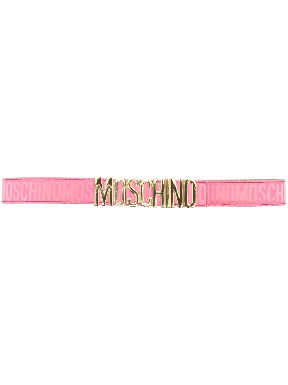 

Moschino cinturón con detalle del logo - Rosado