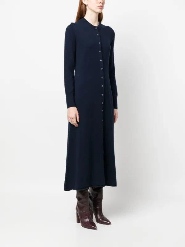 a line knitted dress Cold Shoulder A-Line Knit Dress W/Lace Neckline