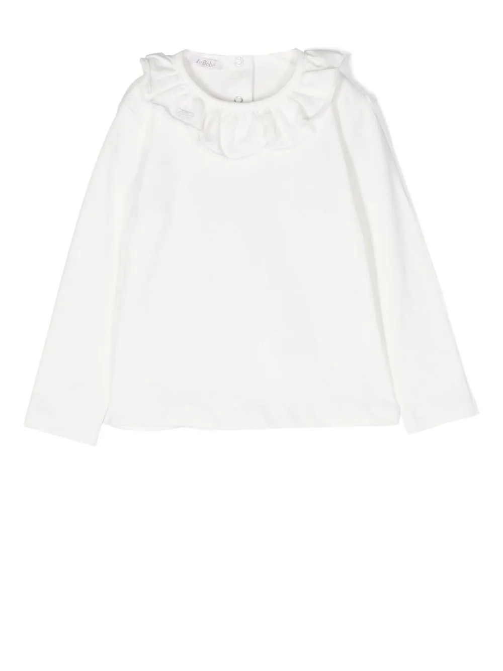 

Le Bebé Enfant ruffled long-sleeve top - White
