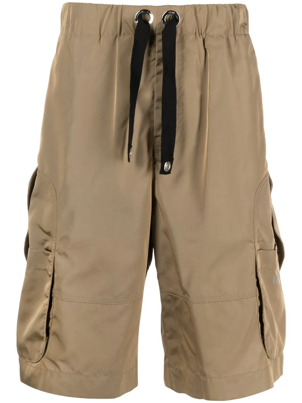 Shop Versace Drawstring-waist Shorts In Nude