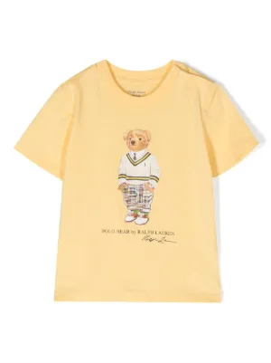 Ralph Lauren Kids Teddy Bear short sleeved T shirt Farfetch