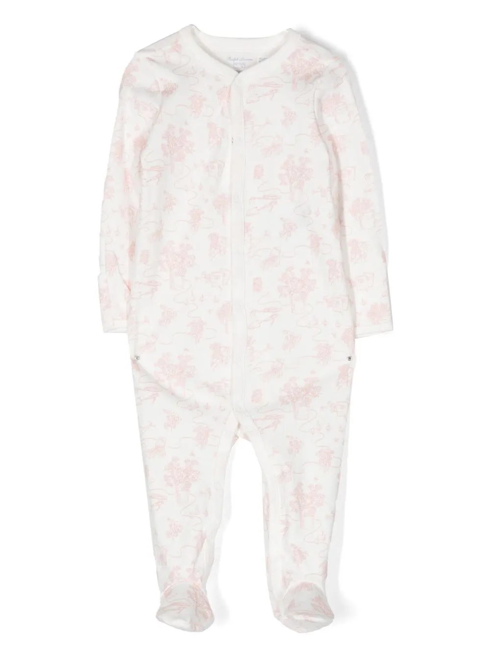 

Ralph Lauren Kids romper con estampado de ilustración - Blanco