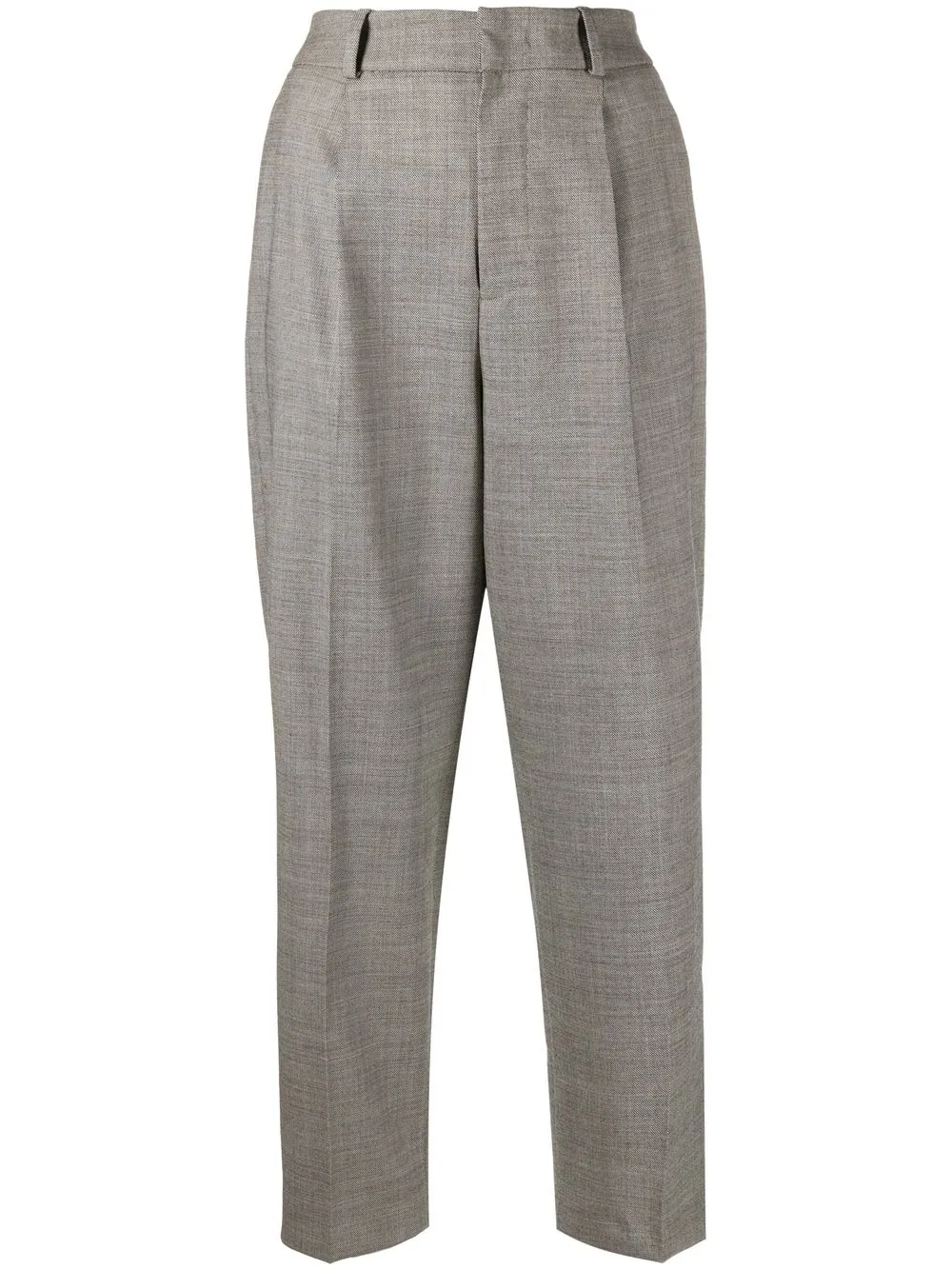 

PT Torino straight-leg cropped trousers - Grey